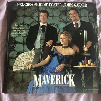 Maverick Laserdisc Mel Gibson Jodie Foster James Garner Widescreen Extended Play - Image 1 of 4