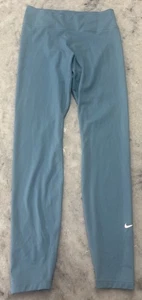 Nike One Women's Cerulean Blue Green Mid-Rise Leggings DD0252-424 - Picture 1 of 10