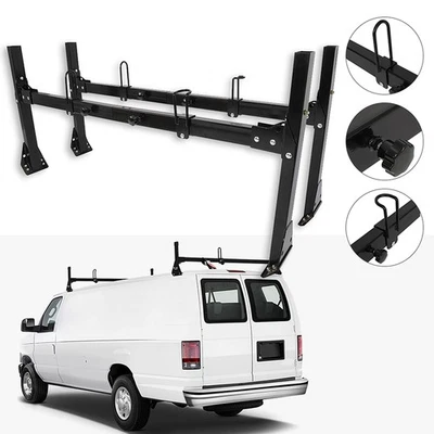 2 Bar Steel Van Ladder Roof Rack Fit For Chevrolet Express 2500 GMC Savana 3500 Foto 1 de 4