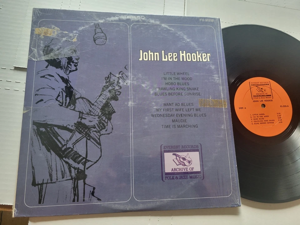 JOHN LEE HOOKER -John Lee Hooker IN SHRINK Compilation DELTA FOLK BLUES Lp - Image 1 of 4
