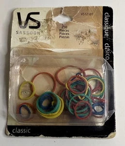 READ Vtg Vidal Sassoon VS12101 Latex Mini Hair Ties Rubberbands Colorful Open - Picture 1 of 7