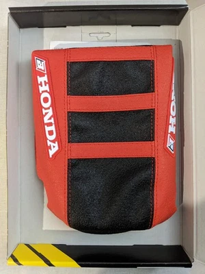 Black Red Zebra Seat Cover HONDA CRF450X 2004 2005 2006 2007 2008 2009 2010 2011 - Image 1 of 4