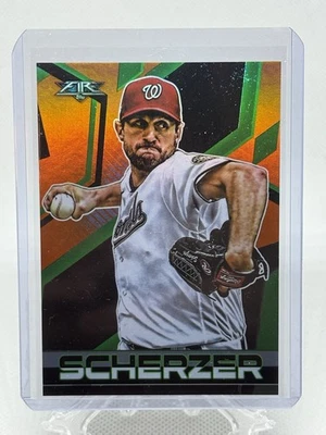 2021 Topps Fire Max Scherzer #113 Orange Parallel /299 Washington Nationals - Image 1 of 2