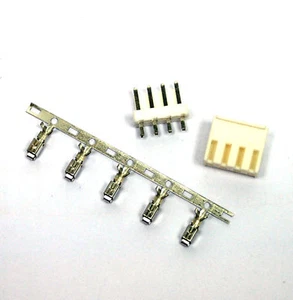 50sets JST VH Connector 3,96mm 4P Gehäuse + Wafer Base + Pins Pin RoHS Taiwan - Bild 1 von 4