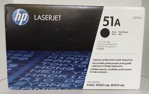 New Genuine Sealed Box HP 51A Black Toner Q7551A OEM P3005 M3027mfp M3035 Japan - Picture 1 of 8