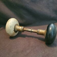 Antique Wooden Doorknob Set 
