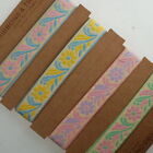 Neotrims 20mm Brocade Pastel Colours Ribbon Online By The Yard Ribbons Wholesale