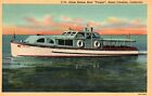 Santa Catalina California Ca Glass Bottom Boat Torqua Linen Vintage Postcard