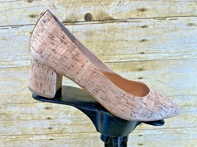 CROWN & IVY HAYLEY ПРОБКОВЫЙ ВЕРХНИЙ БЛОК КАБЛУКА НАСОС ТУФЛИ ЖЕНСКИЕ 7 М ⭐️ EUC⭐️ - Изображение 1 из 4