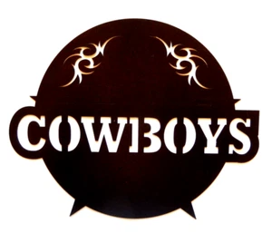 ~NEW~ LARGE - 14ga. "COWBOYS ROUND WESTERN STAR"  Metal Wall Art : 18" - Picture 1 of 2