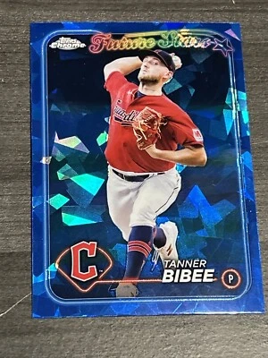 2024 Topps Chrome Sapphire Tanner Bibee Sapphire #437 Future Stars Guardians - Image 1 of 2