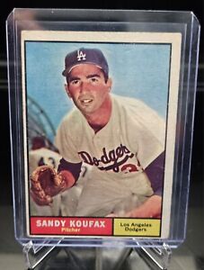 1961 Topps #344 Sandy Koufax HOF VG+ Los Angeles Dodgers 
