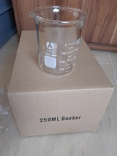 Bomex Approx Borosilikatglas Messbecher Becher Chemie Labor Glas 250 ml. - NEU