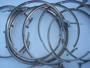 Clampco 995SF-1412 full V-band clamps; single latch quick release stainless 14" - Picture 1 of 6