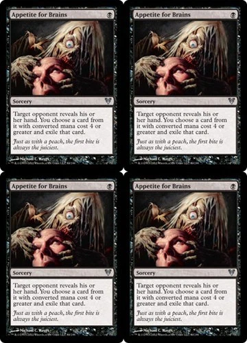 MTG - 4x APPETITE FOR BRAINS - Avacyn Restored (U) - Image 1 of 1