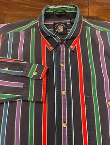 Vintage Salty Dog Gant Long Sleeve Button Up 100% Cotton Shirt Men’s size Large - Imagen 1 de 4