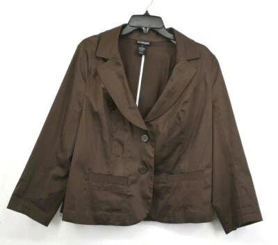 Chaqueta Blazer Lane Bryant Mujer Muesca Solapa 2 Botones Elastizada Ajuste Cómodo 14 Foto 1 de 4