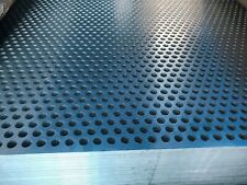  Perforated Aluminum Sheet metal plate mesh 10mm Ø Holes 1.5mm Thickness 