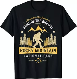 Rocky Mountain National Park Shirt Vintage Colorado Bigfoot Gift Unisex T-Shirt - Picture 1 of 4