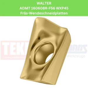 10 x WALTER ADMT 160608R-F56 WXP45 Fräs-Wendeplatten für Stahl & VA - Picture 1 of 1