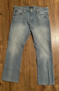 #821 Polo Blue Jeans By Ralph Lauren 35x30 Bootcut Authentic Denim Good - Picture 1 of 14