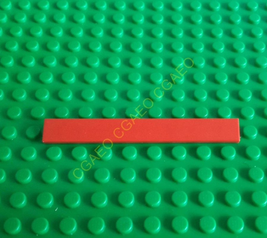 1 x  Lego  4162 Tile 1 x 8 Red - Photo 1/1