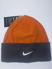 Nike Dri-Fit Adult Unisex Beanie Hat Cap Cu6614 802 Grey Orange White Swoosh New