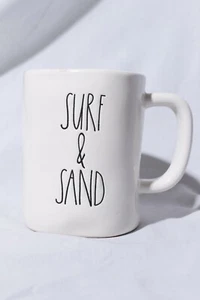 Seltener Rae Dunn Surf & Sand Sammlerstück Kaffeebecher 4-5/8" hoch - Bild 1 von 6