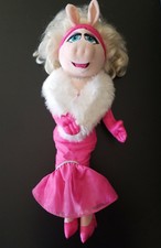 Disney Store The Muppets Miss Piggy Fashion Pink Glam 18" Tall Plush Toy *Rare*