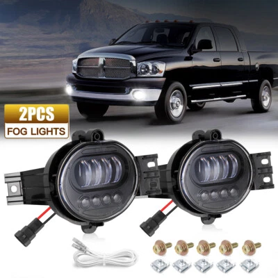 Luces antiniebla LED DRL luces de parachoques para Dodge Ram 1500 2500 3500 DOT 2002-2008 2009 Foto 1 de 4