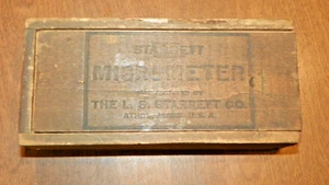 Starrett No. 231 Bügelmessschraube außen, 0"-1", .0001" Oldtimer, mit Ring, Schraubenschlüssel - Bild 1 von 8