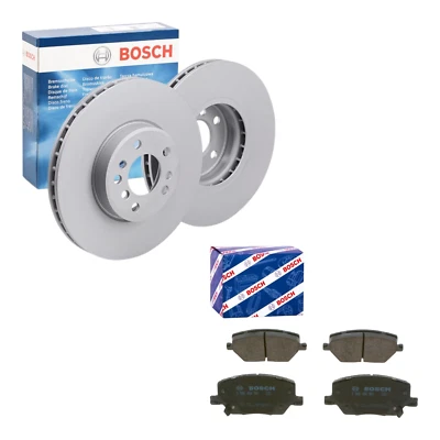 BOSCH Kit Freni ANTERIORI per FIAT 500x JEEP Compass Renegade Dischi + Pastiglie - Image 1 of 4