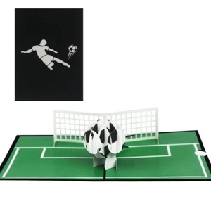 Football Soccer 3D Pop-Up Greeting Cards Congratulations Card for Husband Boy - Picture 1 of 8