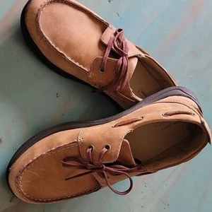 L.L.Bean True Comfort Schnürschuhe braun Leder Boot flache Halbschuhe Damenschuhe 9M neu - Bild 1 von 5