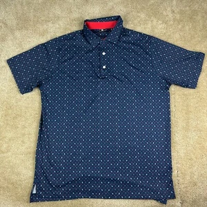 Footjoy Golf Polo Shirt Mens XL drinks Print 4th july patriotic Performance - Picture 1 of 13