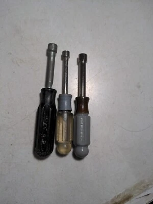 3 Nutdrivers 9mm ,11mm Craftsman & 10mm Xcelite - Image 1 of 4