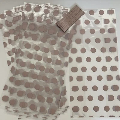 10 X Bolsas de Regalo Dulces para Cumpleaños/Madres, Mancha de Oro Rosa Cellofán Foto 1 de 4