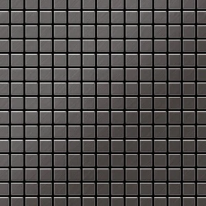 Mosaik Fliese massiv Metall Titan gebürstet dunkelgrau 1,6mm stark Mosaic-Ti-SB - Picture 1 of 4