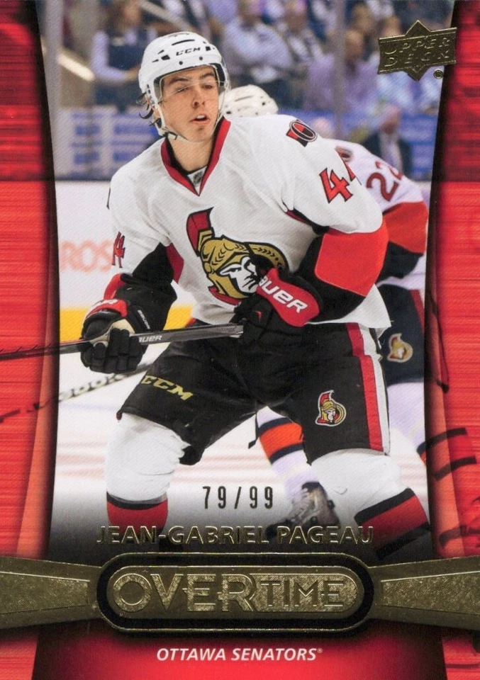 13/14 UD Overtime Jean-Gabriel Pageau Rookie Rc /99 Gold #64 - Image 1 of 1