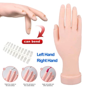 Practice Model Hand Nail Art Trainer Hand Fake Hand For Acrylic Gel False NEW AU - Picture 1 of 15