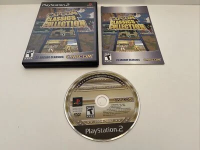 Capcom Classics Collection (PlayStation 2, 2005) PS2 Tested Complete MINT - Image 1 of 4