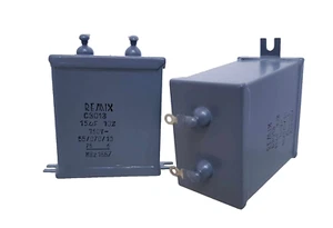 2 x REMIX 15uF 160V MATCHED PAIR C3013 Metal Paper Oil PIO Capacitor NEW - Picture 1 of 2