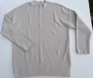 Abercrombie Oversized Sweater Womens Size S Could Fit M Cream Off White Soft - Picture 1 of 10
