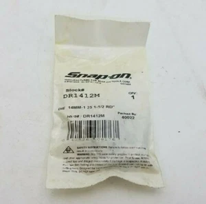 Snap On DR1412M verstellbare Schneideisen 14 mm x 1,25 Rechtshand 1-1/2 Rundgewindeschneiden - Bild 1 von 8