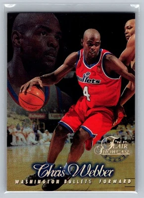 Chris Webber 1996-97 Flair Showcase FILA 1 #25 Washington Bullets Foto 1 de 2