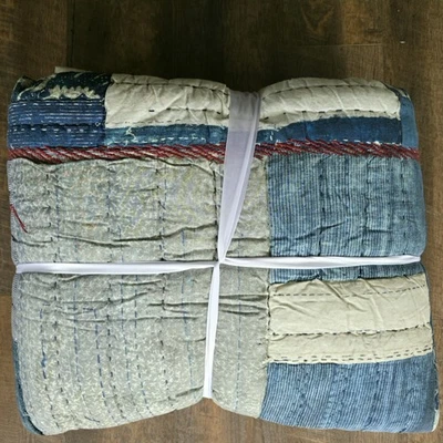 Pottery Barn Love Handcrafted Reversible Quilt KING - Image 1 of 3