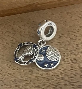 Pandora charms S925 Star Wars Princess Leia Double Dangle Charm 799251C01 - Picture 1 of 6