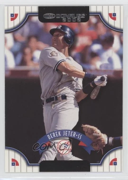 2002 Donruss Silver Sample Derek Jeter #3 HOF - Image 1 of 2