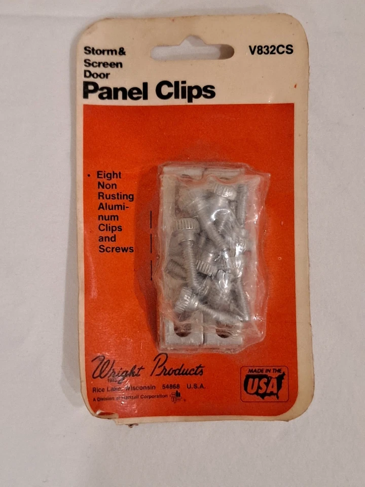 Clips para panel de puerta Storm & Screen aluminio no oxidado (8) Foto 1 de 2