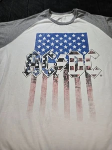 ACDC American T-Shirt  Red White Blue, Unisex Tee Gray 2 XL - Picture 1 of 11